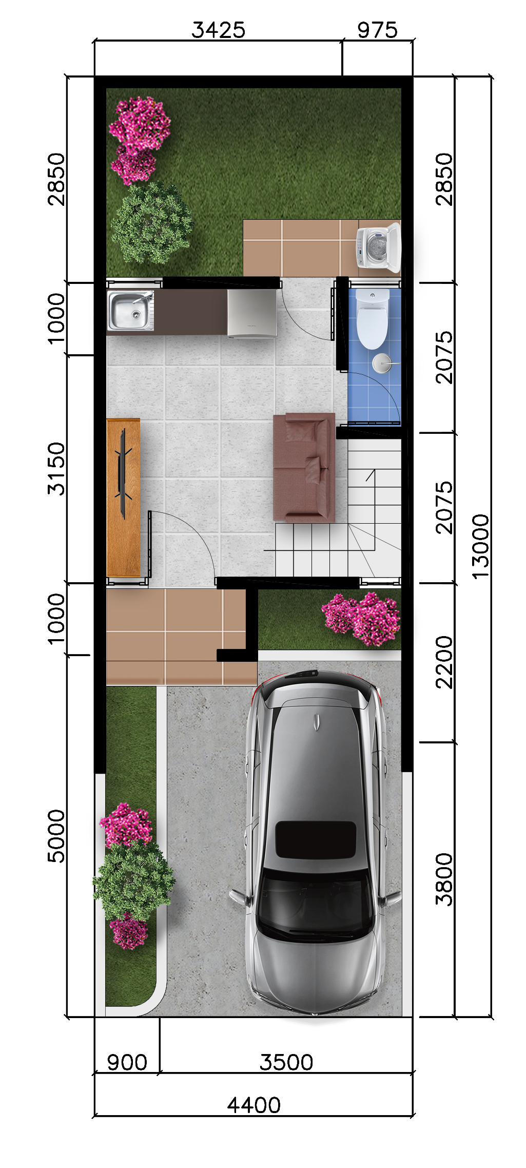 Denah Type AMARILIS - MAVIL lt 1