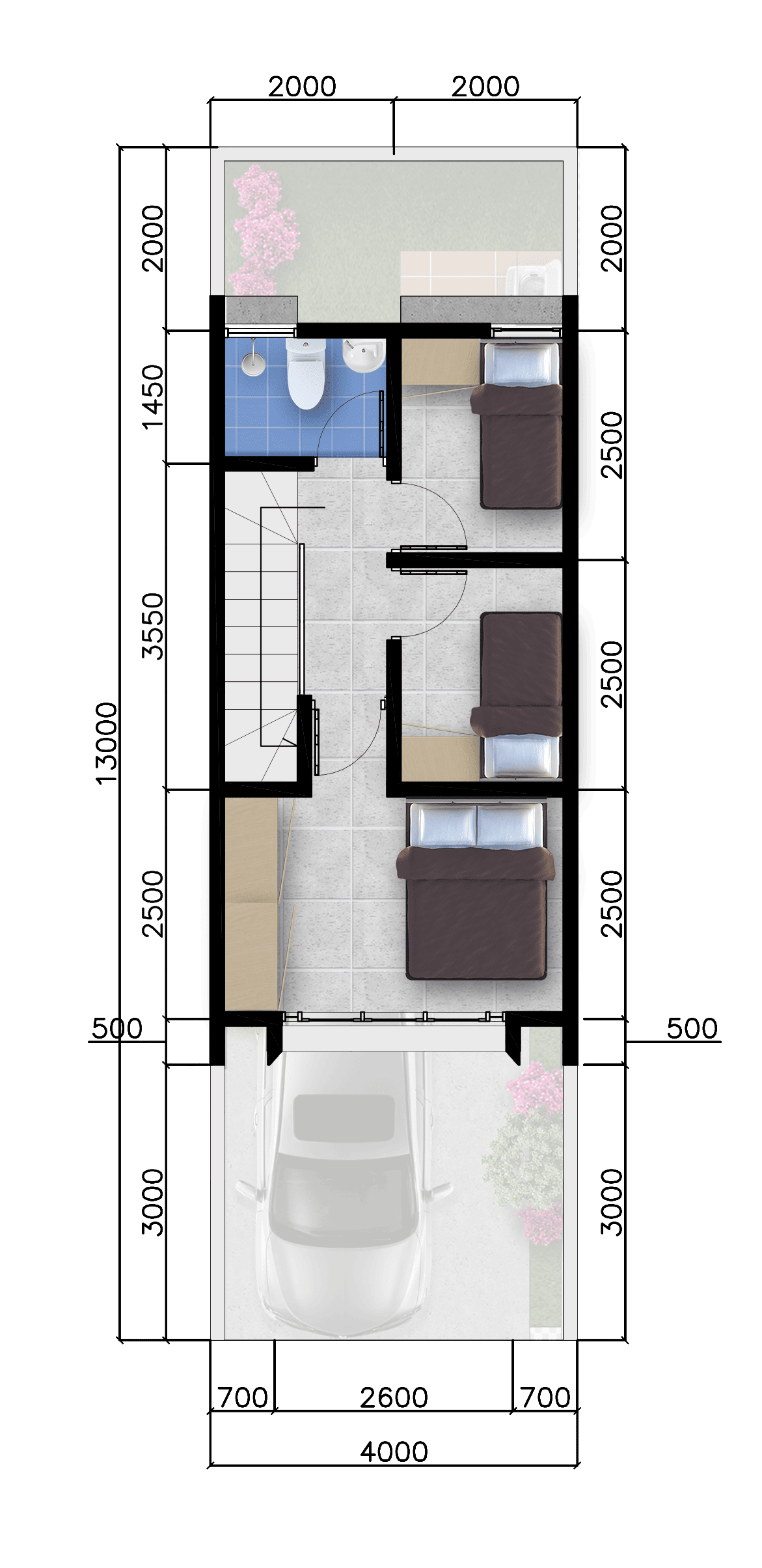 Denah Type BOUGENVILLE - MAVIL lt 2