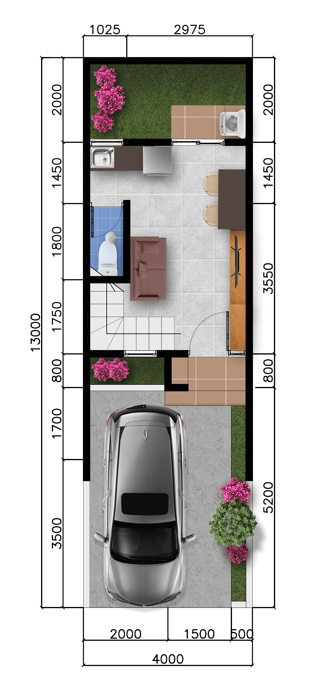 Type BOUGENVILLE - MAVIL lantai 1